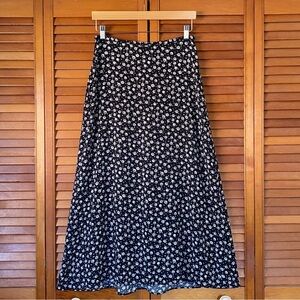 Vintage 90s Kathie Lee Skirt Women's Size 10 (29"-33") Midi Floral A-Line Long